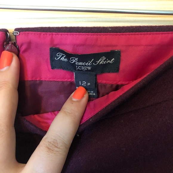 J. Crew Factory Double-Notched Wool Mini Skirt - Picture 5 of 8